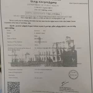 Birth certificate