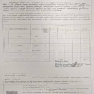 Income certificate